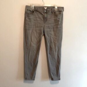 J. Crew gray wash skinny jeans